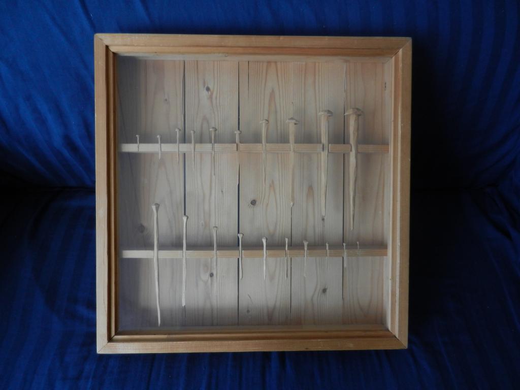 Houten sculptuur / relief Spijkers Dies De Jonge vm ABN AMRO, Antiek en Kunst, Ophalen, Overige onderwerpen, Houtsnijwerk, Handgemaakt