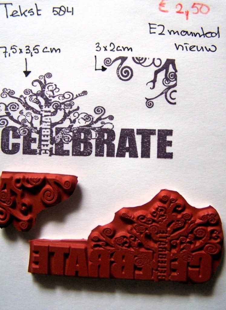 Tekst 584 EZ-mounted stempel, Hobby en Vrije tijd, Stempelen, Ophalen of Verzenden, Nieuw, EZ-mounted stempel