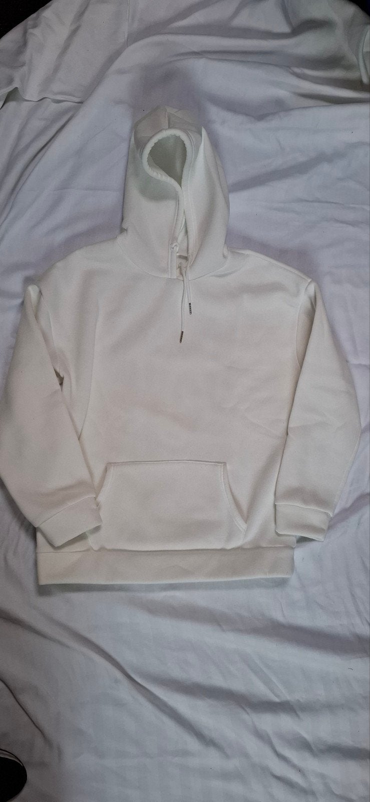 Witte hoodie met 'Love Yourself' opdruk, Wit, Maat 42/44 (L), JYC, Ophalen of Verzenden