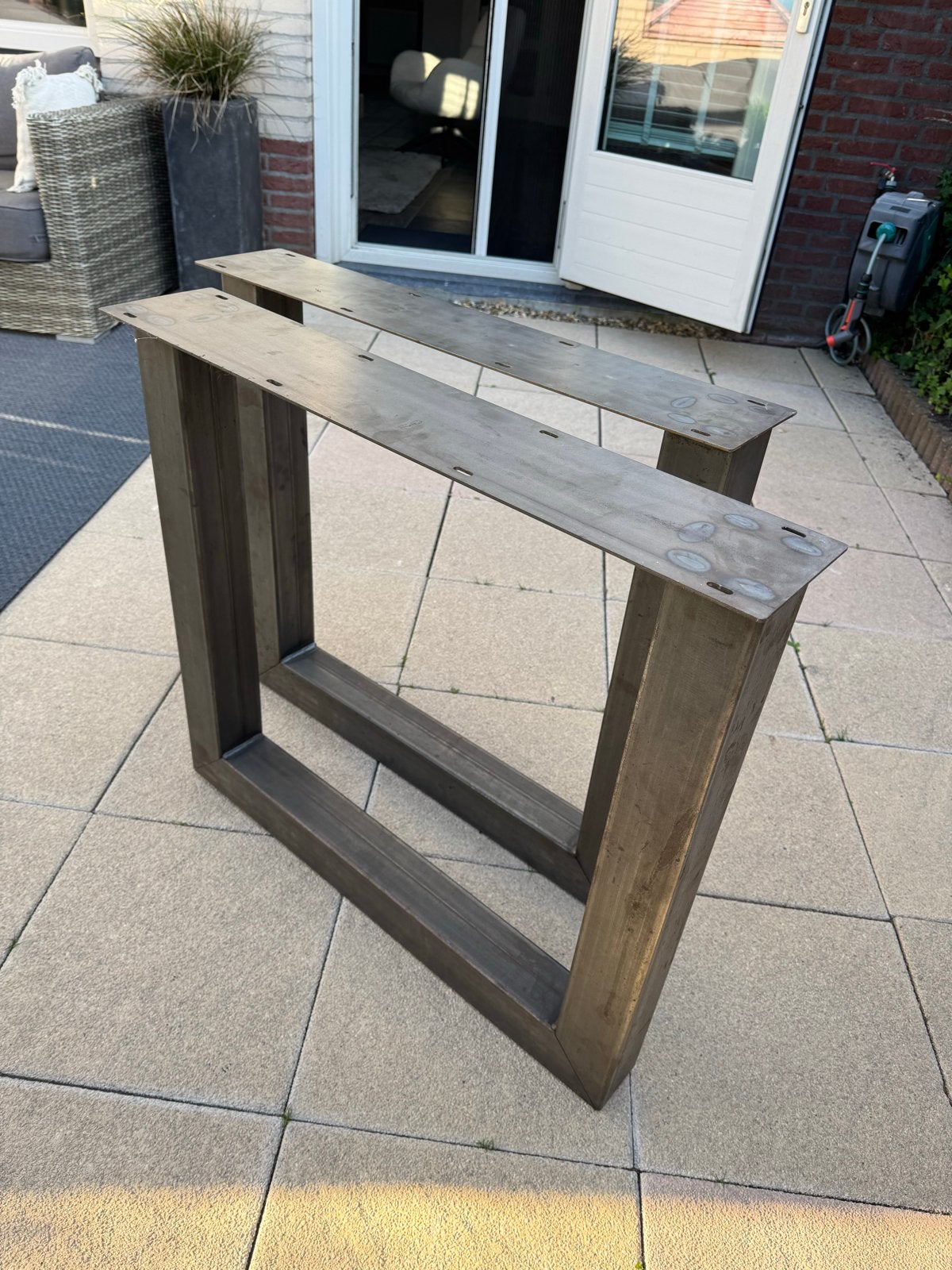 Stalen U-model tafelpoten - 73x80 cm, Ophalen, Tafelpoot, 50 tot 100 cm, Nieuw