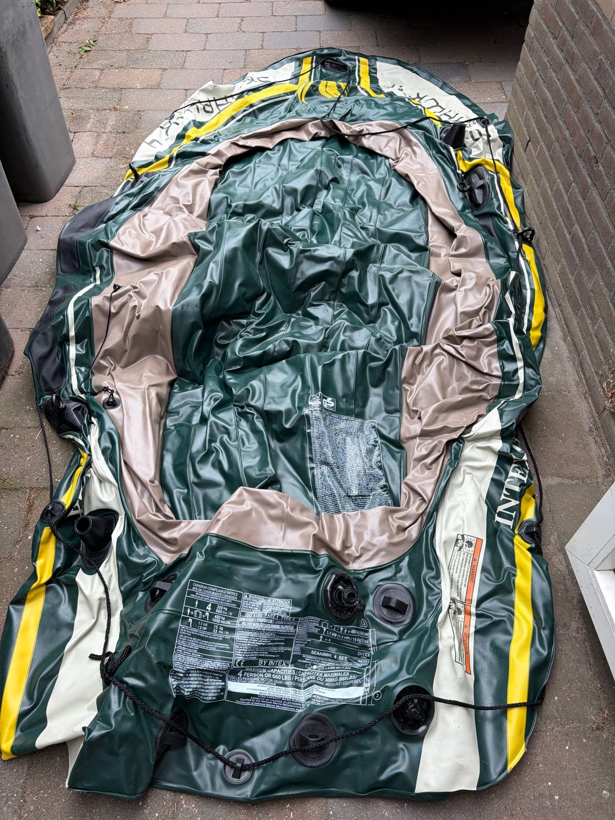 Intex Seahawk 4 rubberboot met peddels, Kinderen en Baby's, Speelgoed | Buiten | Opblaasfiguren, Ophalen, Gebruikt