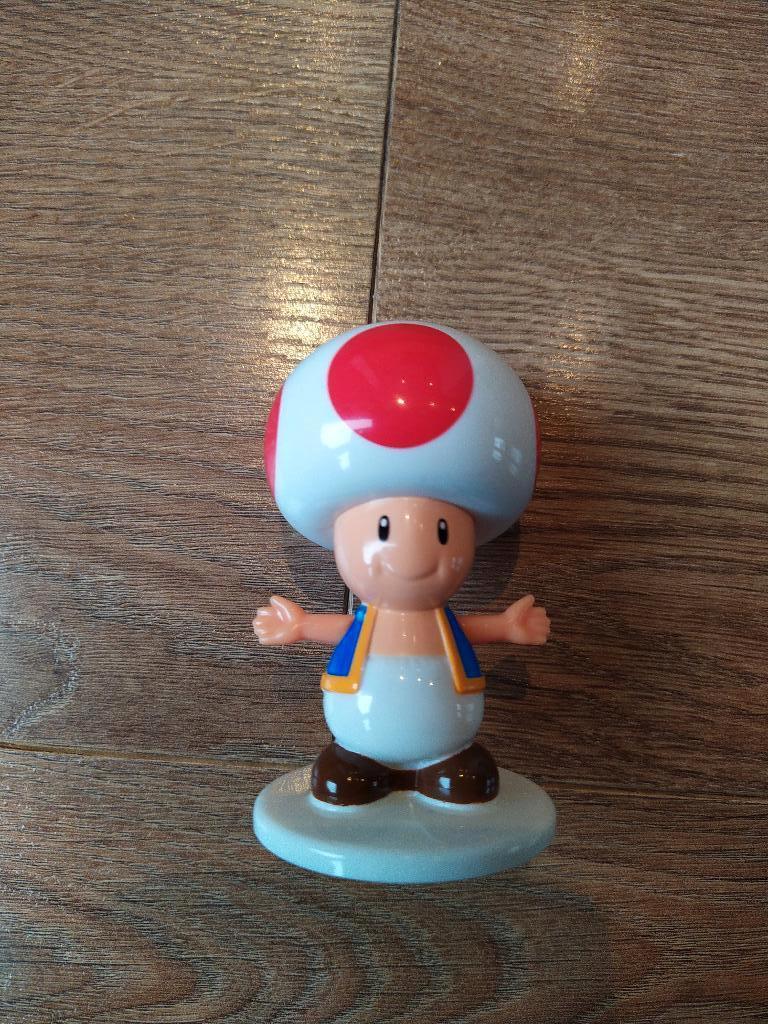 Poppetje Toad van mario - armpjes bewegen als je, Ophalen of Verzenden, Gebruikt