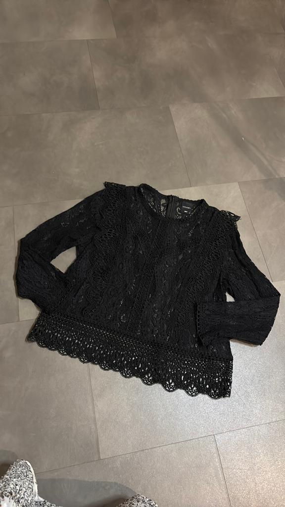 Studio Only kanten top maat 36, Kleding | Dames, ., Zwart, Ophalen of Verzenden, Zo goed als nieuw