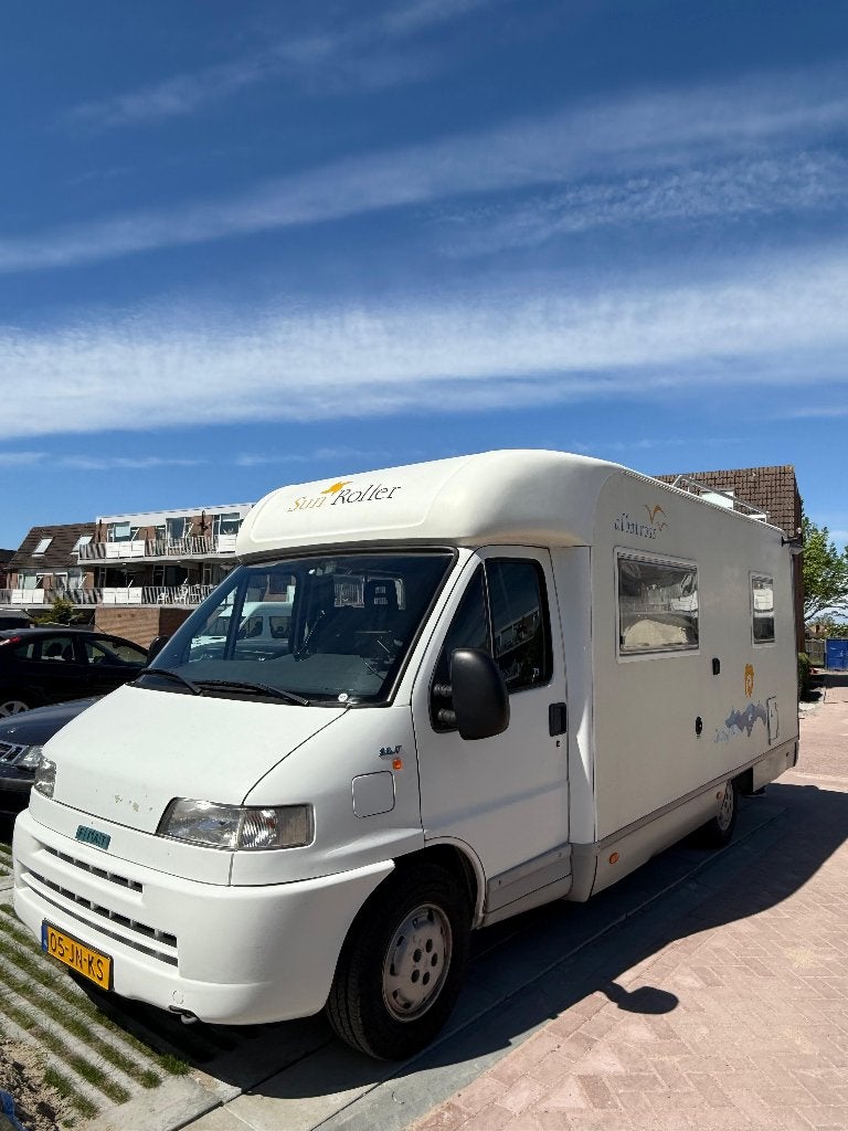 Fiat Ducato 2.8 Sunroller | Scherpe prijs | Dubbele Airco, Caravans en Kamperen, Campers, Integraal, Standaard zit, Ringverwarming