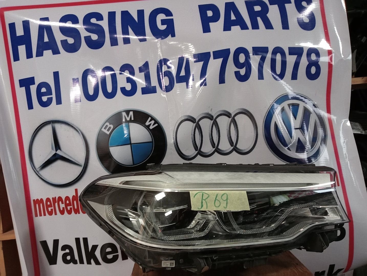 Koplamp BMW 5 Serie G30 G31 Full Led Adaptive 721496203 Rech, Gebruikt, -, -, Ophalen of Verzenden
