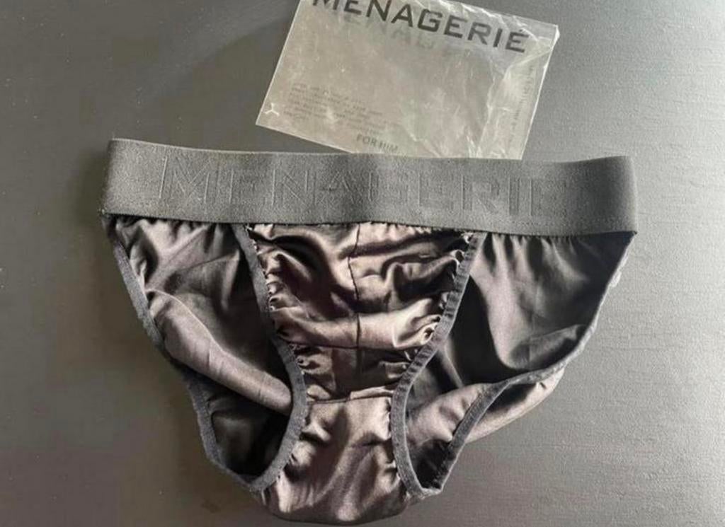 Satijn Tanga / Sport slip heren, Verzenden, Zwart, Slip