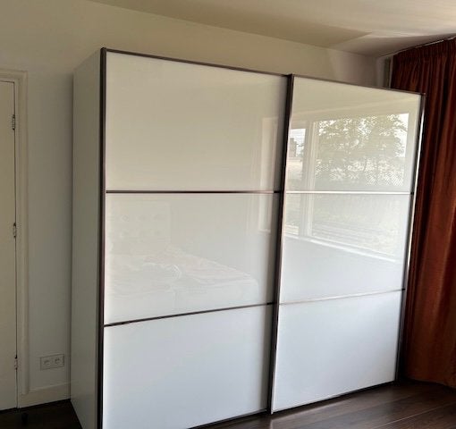 Kledingkast schuifdeur glas, Huis en Inrichting, Kasten | Kledingkasten, Ophalen, Met deur(en), 200 cm of meer, 200 cm of meer