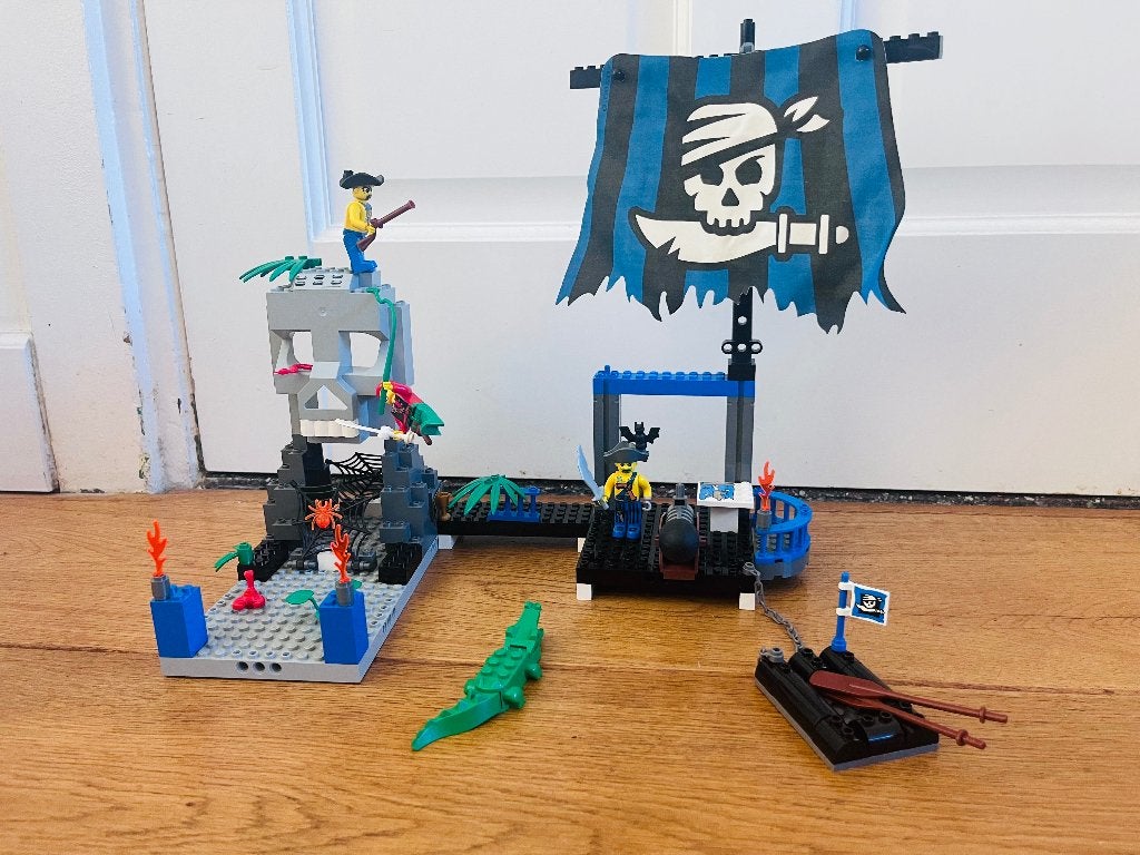 Lego Pirateneiland, Gebruikt, Lego, Inclusief instructies, Complete set