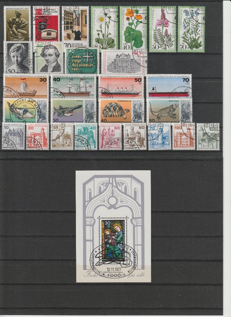 Berlijn, jaargang 1977, gestempeld, compleet., Ophalen of Verzenden, Overige periodes, Gestempeld