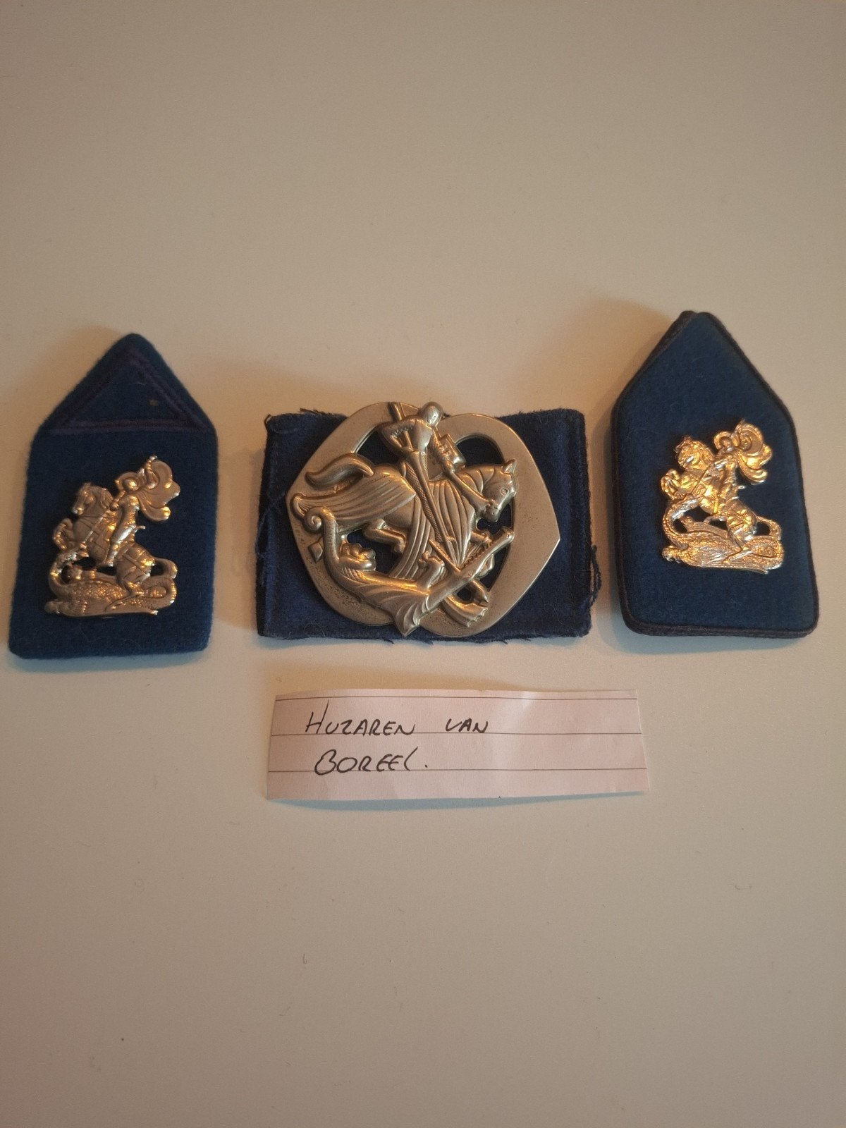 Huzaren van Boreel emblemen, Ophalen of Verzenden, Landmacht, Nederland, Embleem of Badge