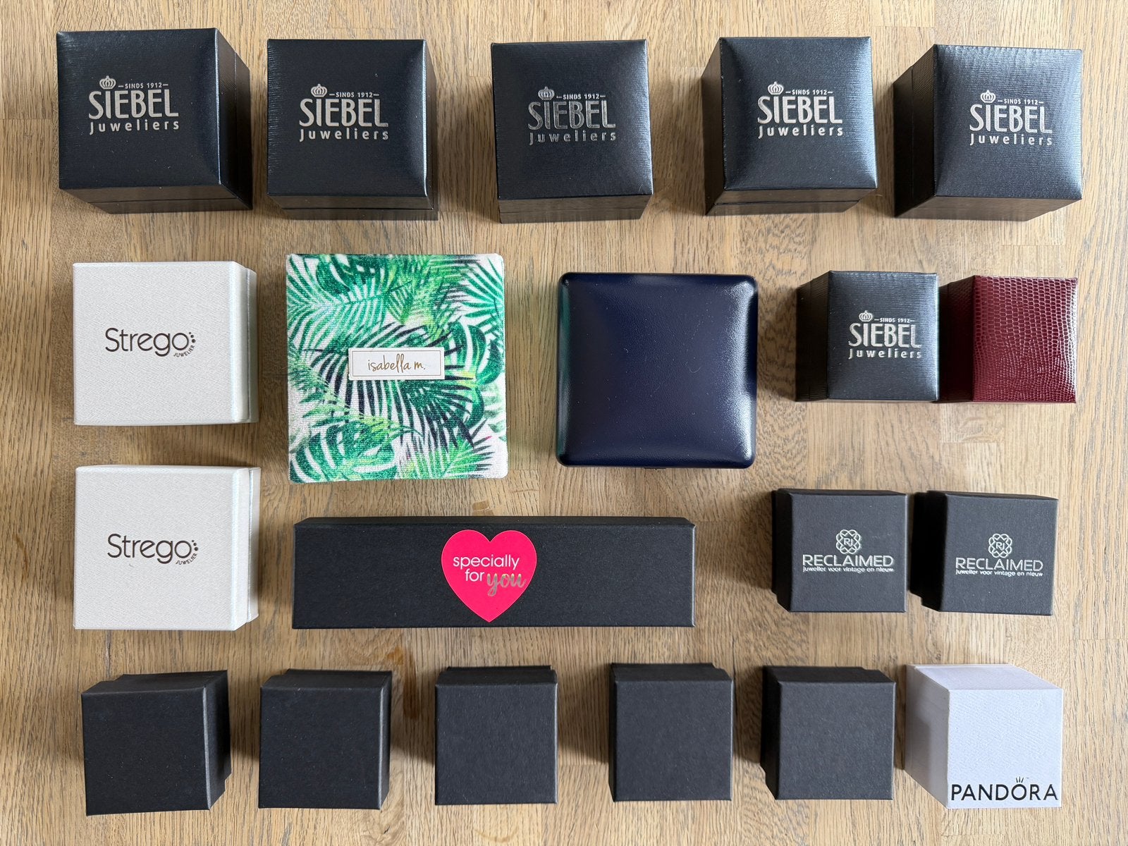 20x sieradendoosje / cadeauverpakking oa Siebel & Pandora, Diversen, Cadeaupapier, Ophalen of Verzenden, Zo goed als nieuw