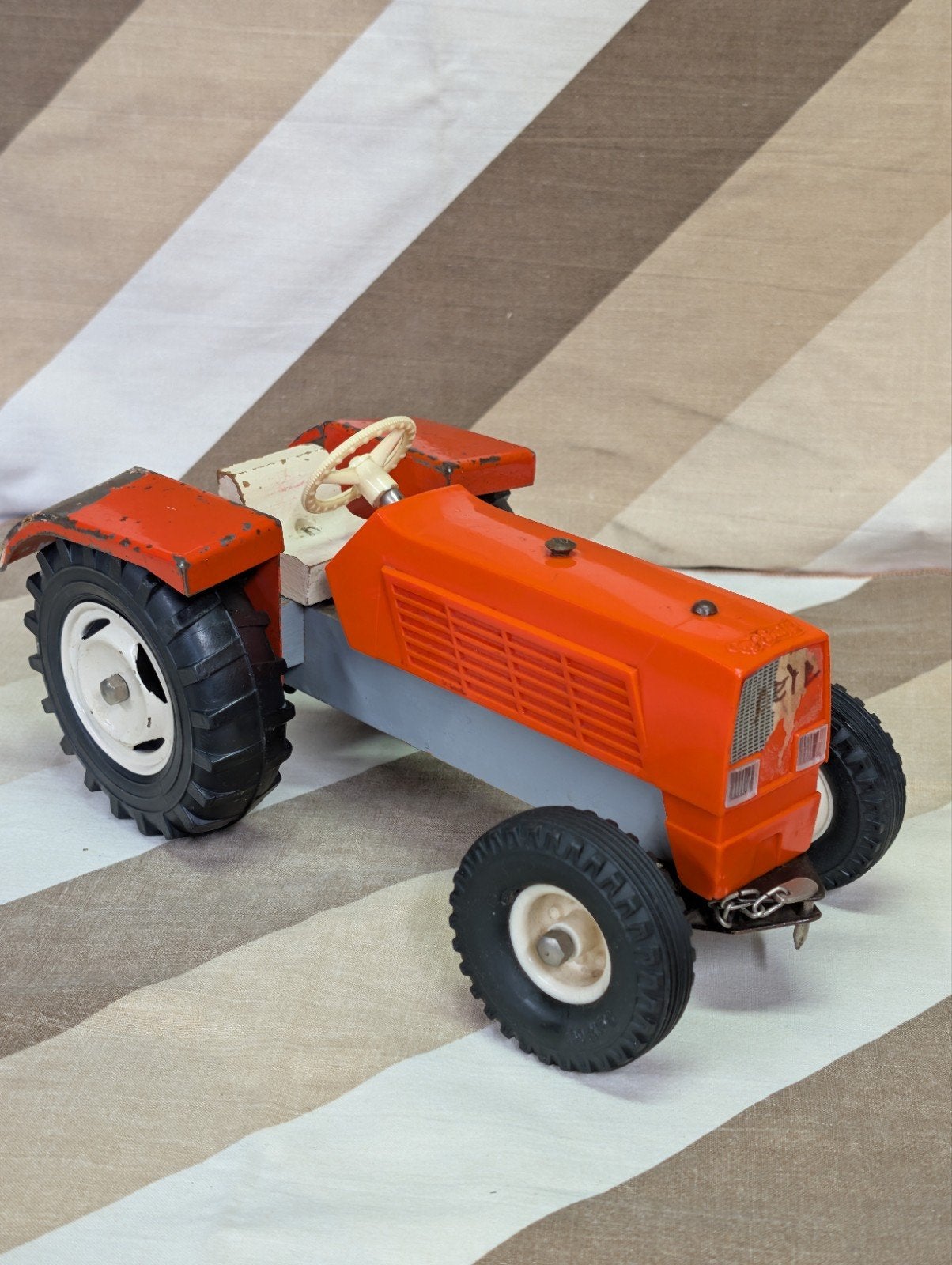 Vintage Steiff Tractor - Oranje Speelgoed Tractor, Ophalen of Verzenden, Gebruikt