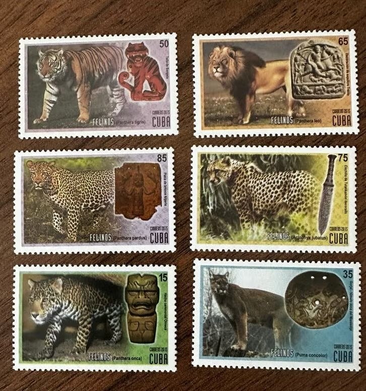 Cuba 2015 Dieren Katachtigen - Postfrisse Postzegels, Ophalen of Verzenden, Postfris