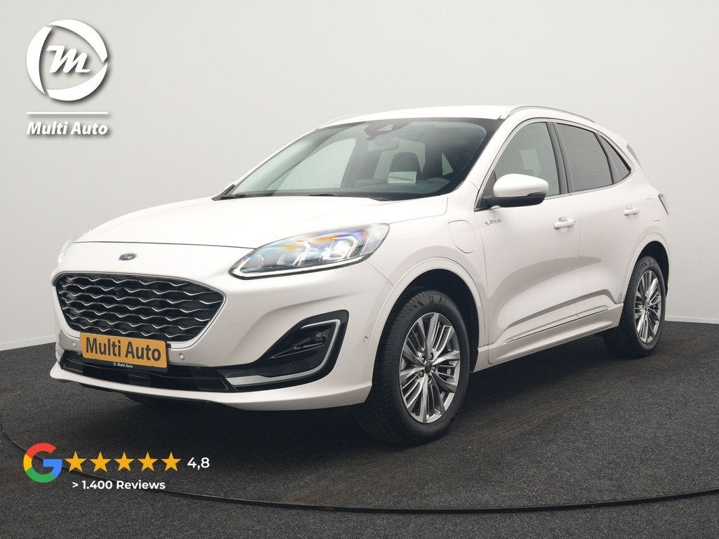 Ford Kuga 2.5 Vignale PHEV 225pk Dealer O.H. | Adaptive Crui, Gebruikt, Zwart, 4 cilinders, Adaptive Cruise Control