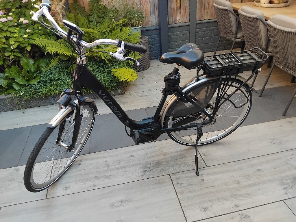 elektrische dames fiets, Fietsen en Brommers, Fietsen | Dames | Damesfietsen, Gebruikt, Velgrem, Versnellingen, 50 tot 53 cm