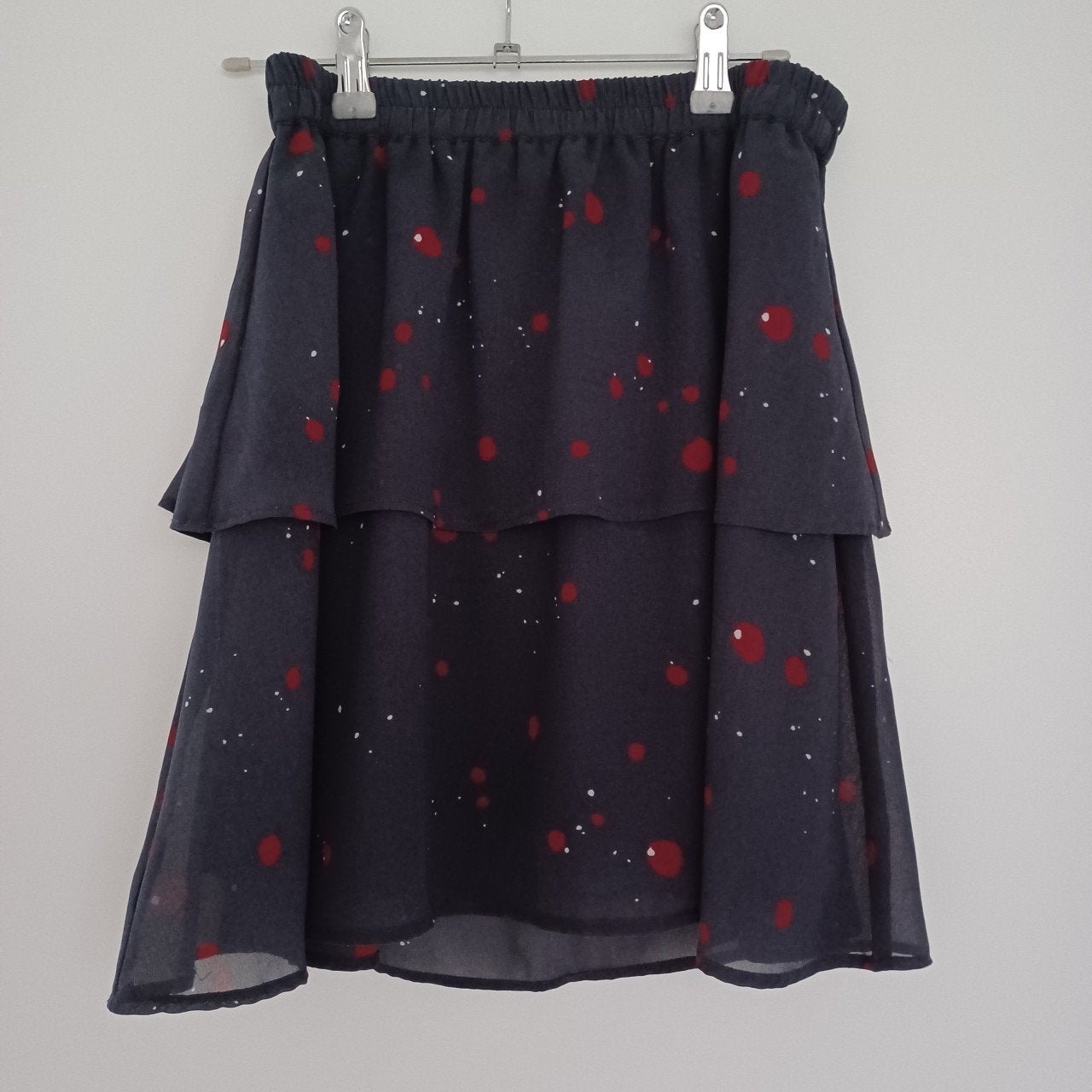 Grijze rode stip rok Vero Moda - maat S, Vero Moda, Ophalen of Verzenden, Maat 36 (S), Grijs