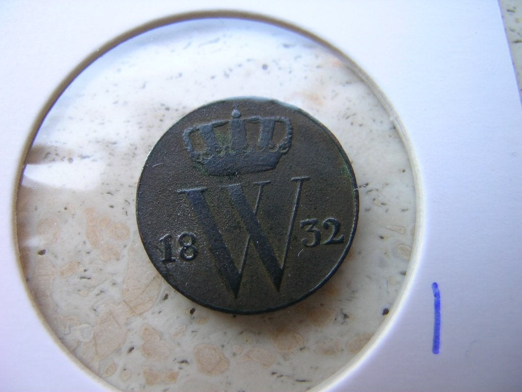 Halve Cent 1832, Ophalen of Verzenden, Koningin Wilhelmina, Overige waardes, Losse munt