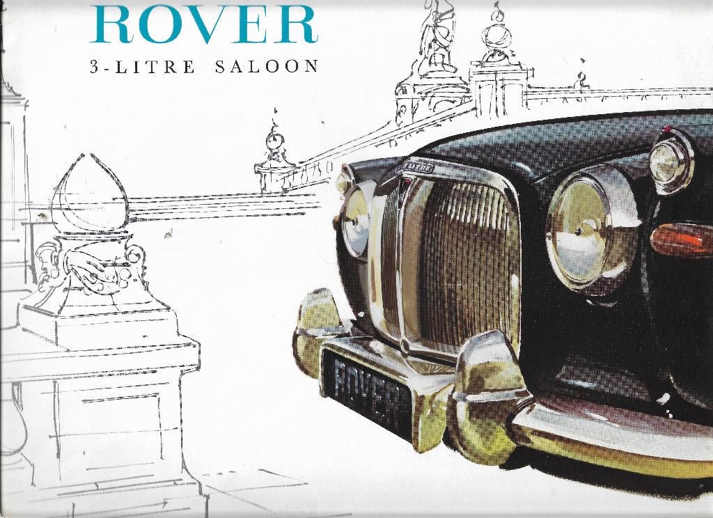 Brochure ROVER 3 - Liter Saloon, 1972 (NL)., Sieberg, Amsterdam., Ophalen of Verzenden, Zo goed als nieuw, Overige merken