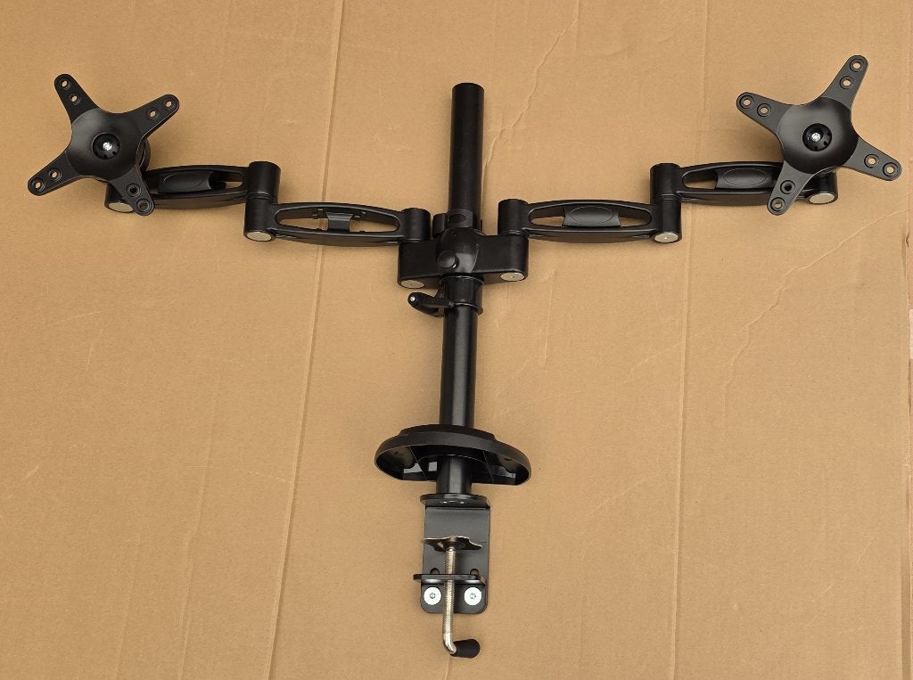 Mooie Design Monitorbeugel/beeldschermbeugel voor 2 lcd’s, Computers en Software, Monitoren, Ophalen, Gebruikt, 101 t/m 150 Hz