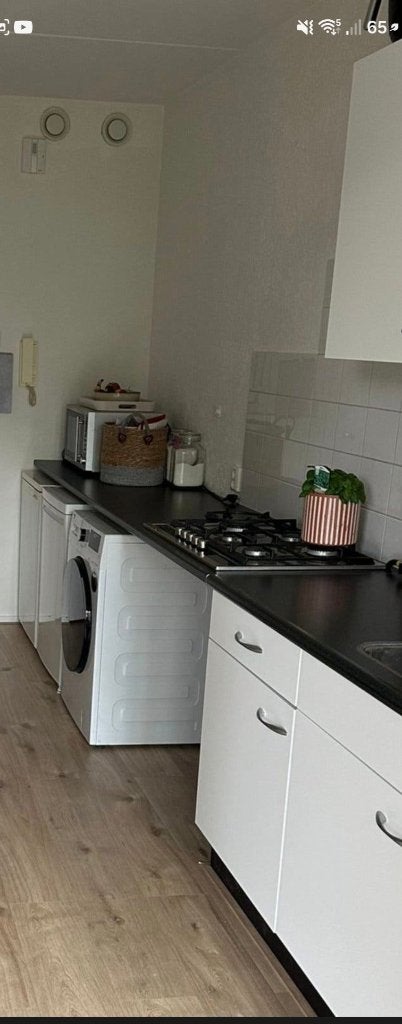 aanrechtblad met kookplaat, Ophalen, Zwart, Zo goed als nieuw, 200 cm of meer