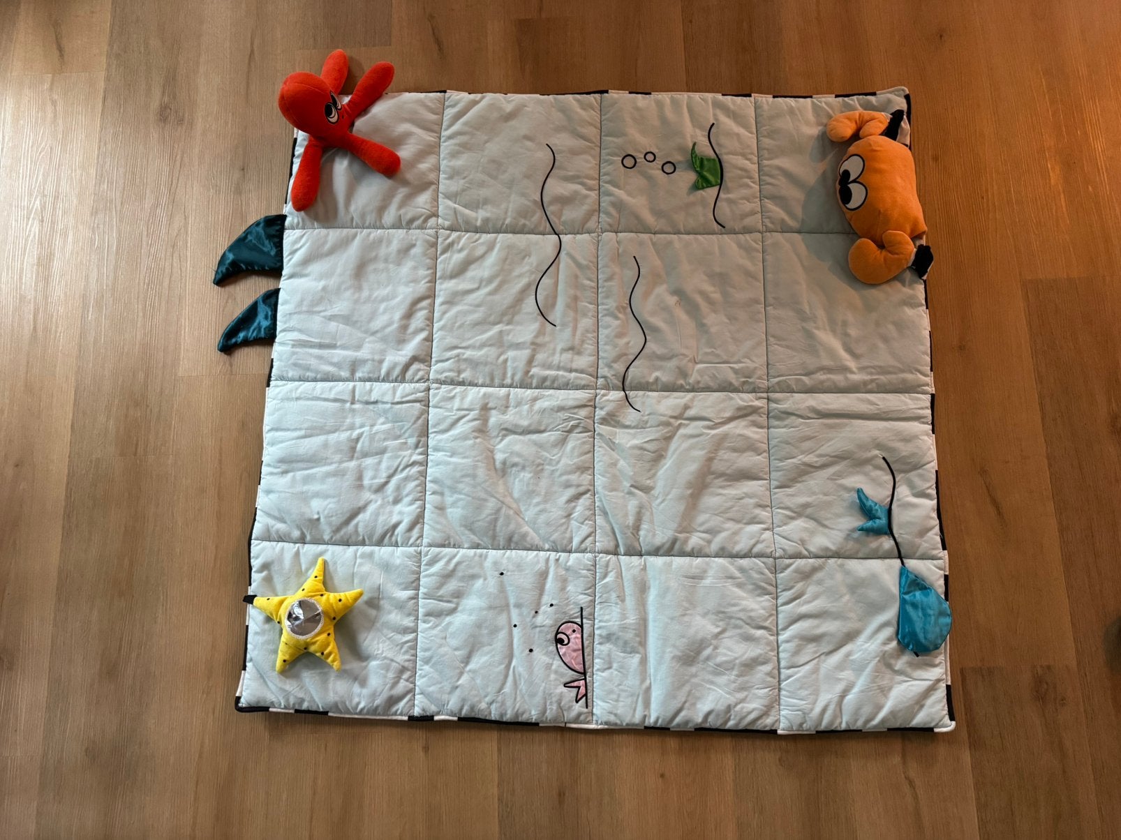 Ikea speelkleed met zeethema 100x100, Ophalen, Zo goed als nieuw