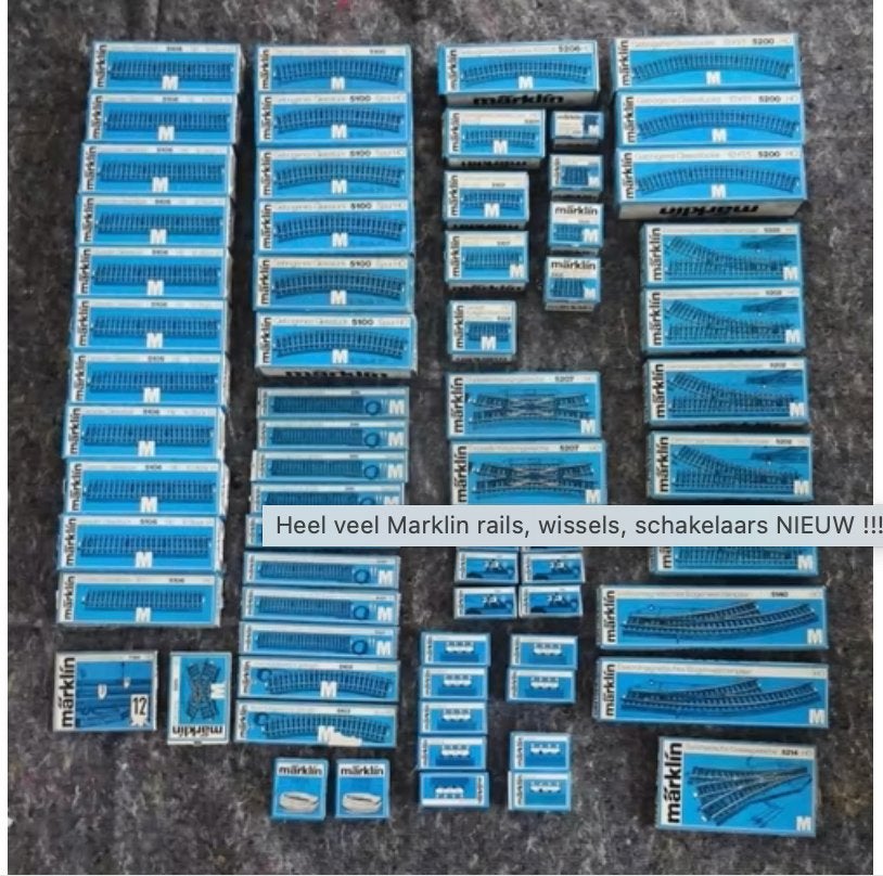 Heel veel Marklin rails, wissels, schakelaars NIEUW !!!, Hobby en Vrije tijd, Modeltreinen | H0, Wisselstroom, Nieuw, Rails, Ophalen of Verzenden