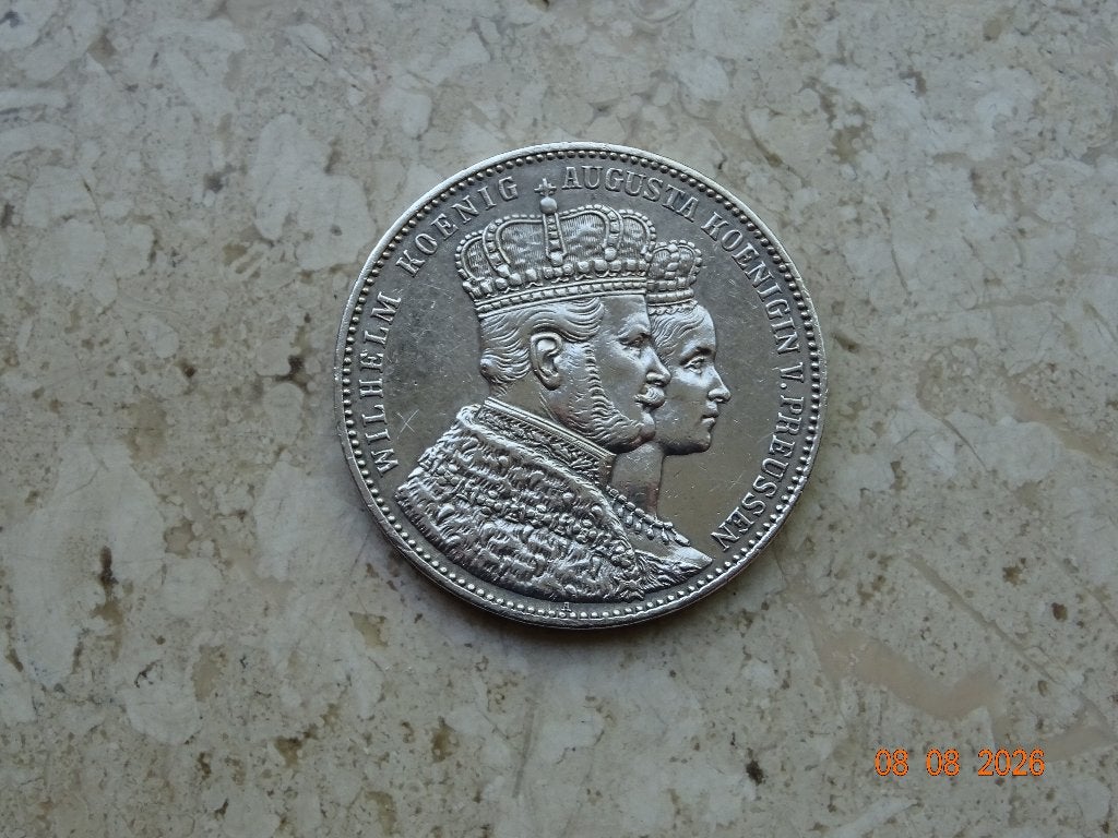 Krönungsthaler 1861, Ophalen of Verzenden, Zilver, Buitenland