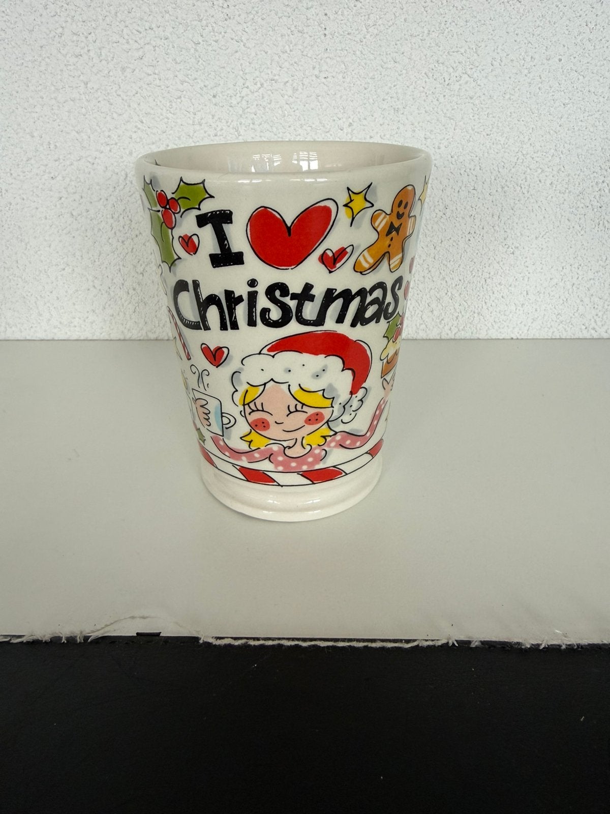 XL mok kerst blond Amsterdam, Huis en Inrichting, Keuken | Servies, Ophalen of Verzenden, Zo goed als nieuw, Aardewerk, Kop(pen) en/of Schotel(s)