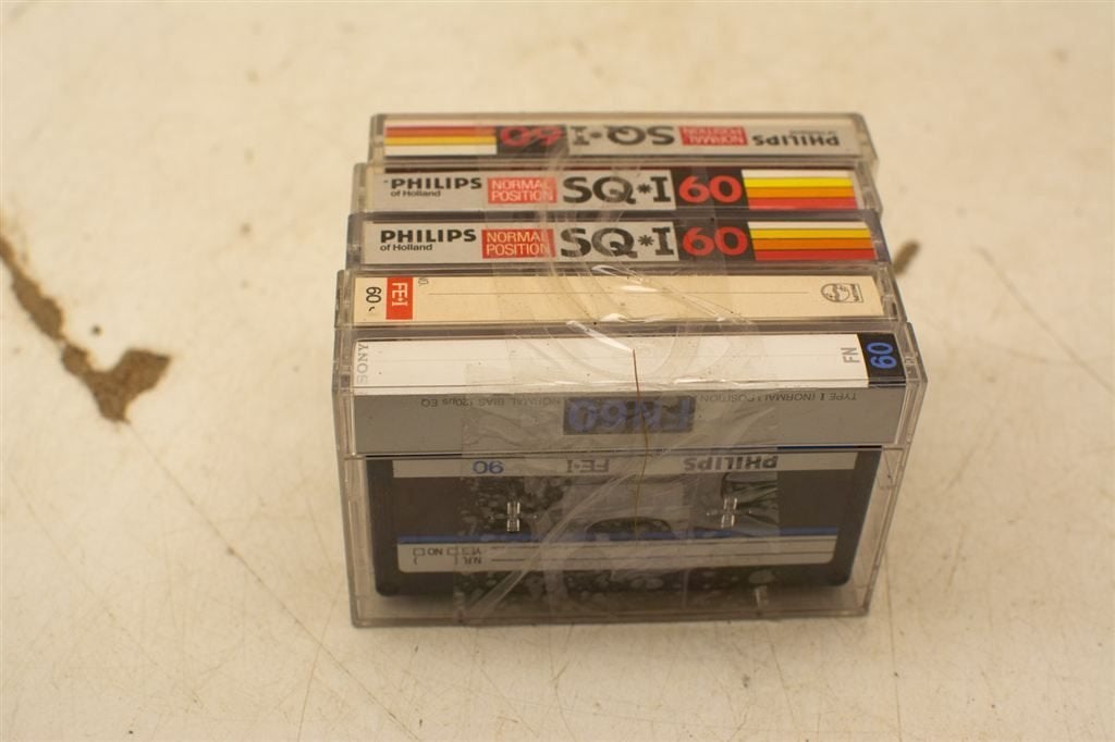5 Stuks Philips cassettebandjes 39604, Ophalen of Verzenden, Gebruikt, Overige genres, 1 bandje