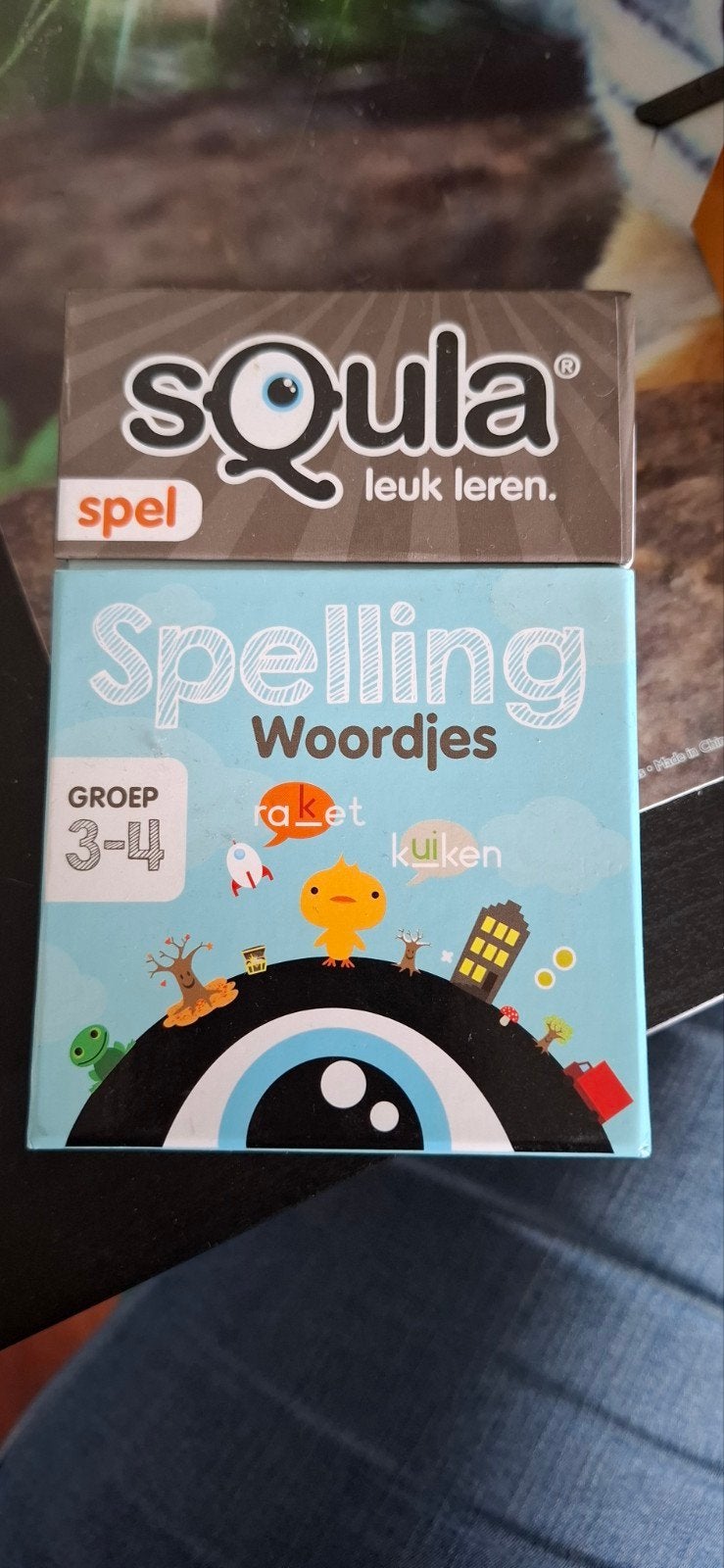 Squla Spelling Woordjes Groep 3-4 - Leuk Leren Kaartspel, Een of twee spelers, Ophalen of Verzenden, Zo goed als nieuw, Identity Games International BV