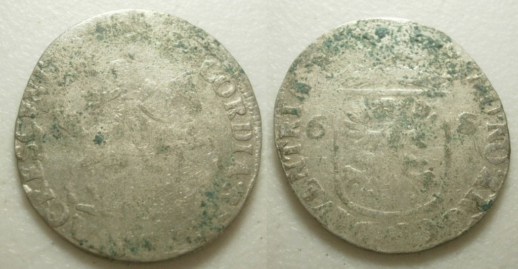 0] Deventer Rijderschelling 1686, Postzegels en Munten, Munten | Nederland, Vóór koninkrijk, Zilver, 25 cent, Ophalen of Verzenden