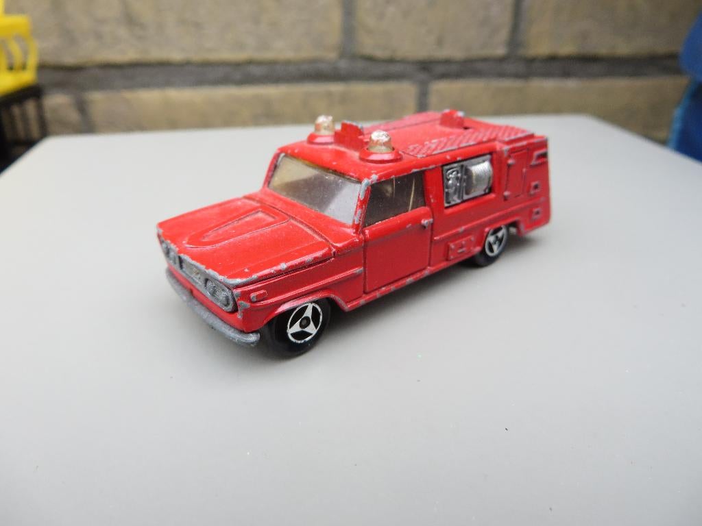 Majorette Dodge Pompier brandweer ladderwagen, Ophalen of Verzenden, Gebruikt, Auto