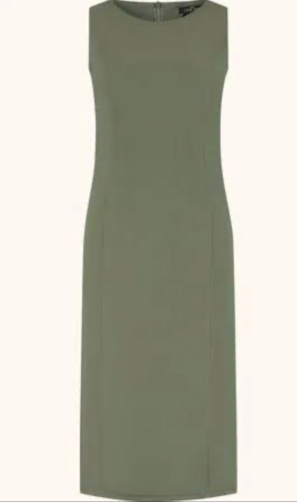 LaDress Gloria Jurk M Teagreen Travelstof Z.G.A.N., Maat 38/40 (M), Ophalen of Verzenden, Zo goed als nieuw, Knielengte