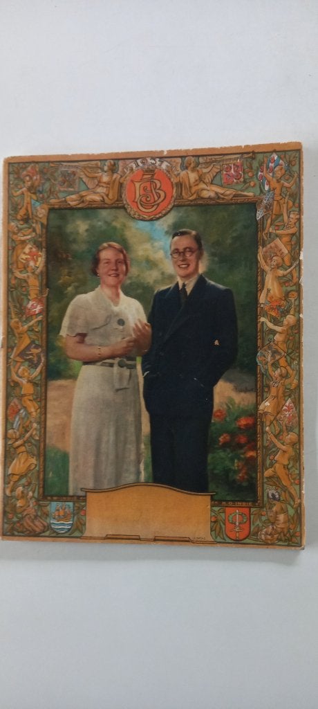 Vintage schriftje met Prinses Juliana en Prins Bernhard.., Ophalen of Verzenden, Gebruikt