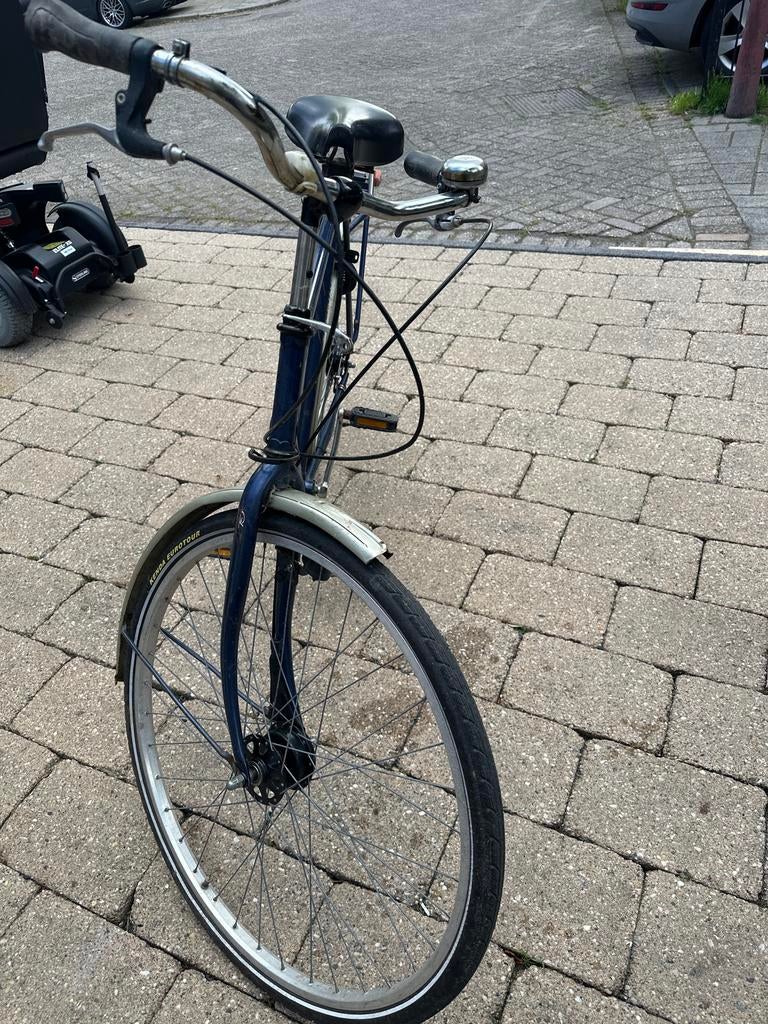 Cumberland - Blauw, Gebruikt metro fiets, Overige merken, Velgrem, Ophalen of Verzenden, 53 tot 56 cm