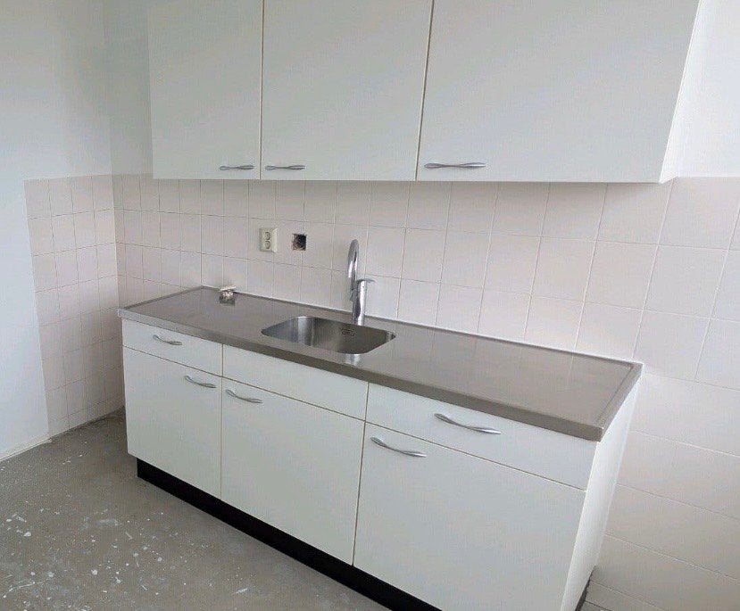Nieuw RVS keukenwerkblad 180cm met spoelbak en Grohe kraan, Ophalen, Overige typen, Metaal, Nieuw