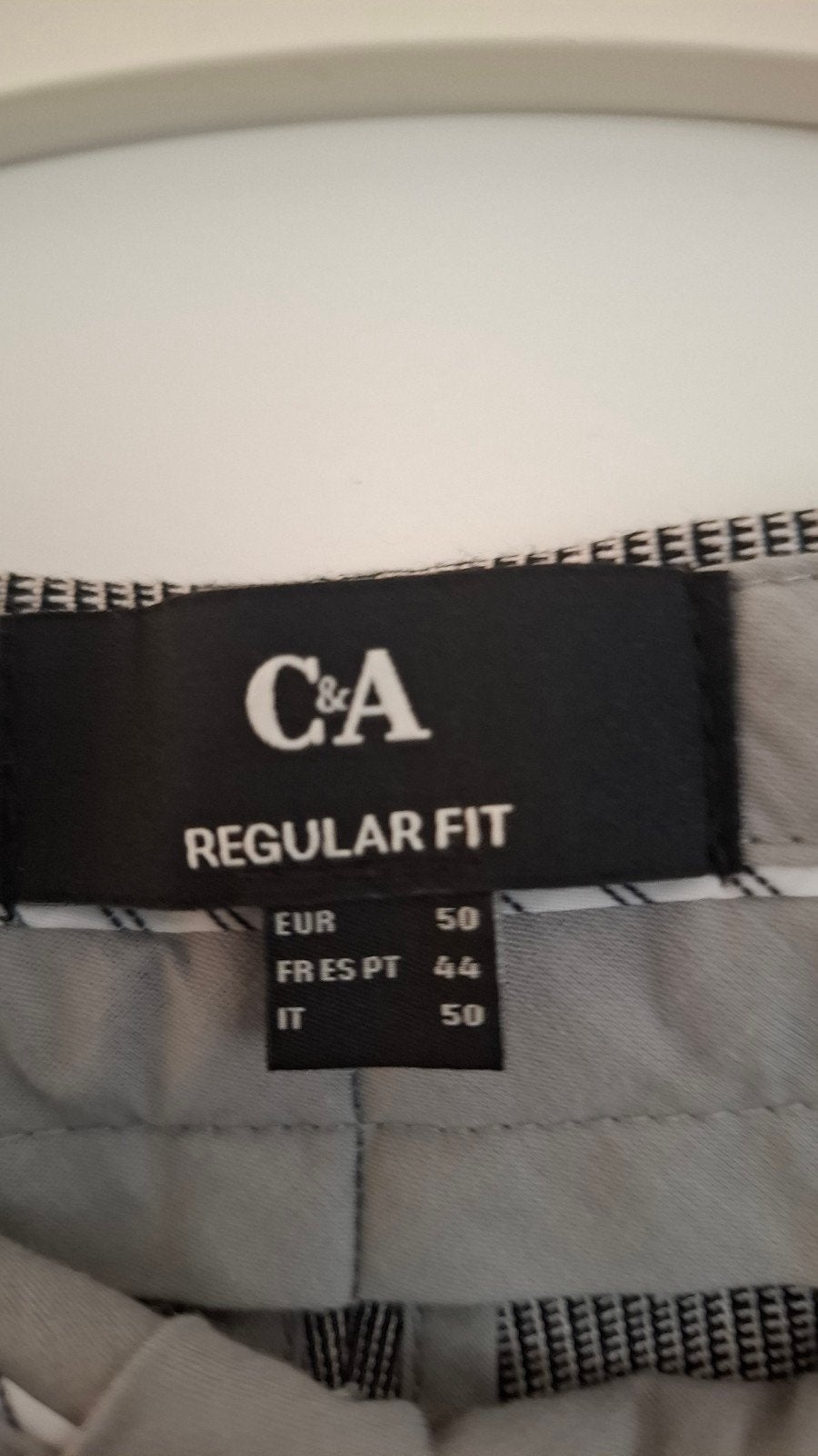 C&A Regular Fit Herenpak - Maat 50, Maat 48/50 (M), Zo goed als nieuw, Grijs, C&A