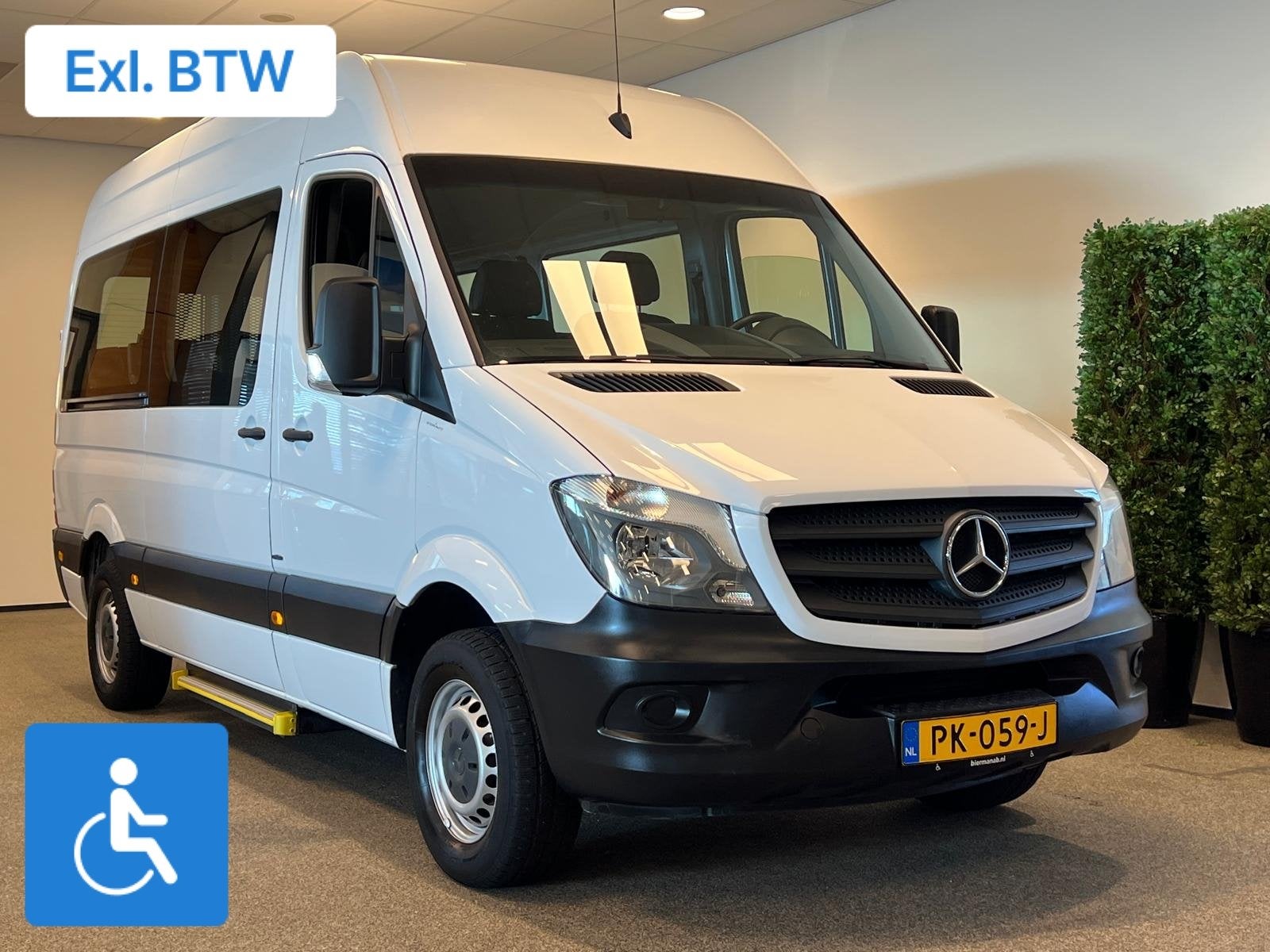 Mercedes Sprinter L2H2 Rolstoelbus Groepsvervoer, 13 km/l, Stof, Gebruikt, Wit