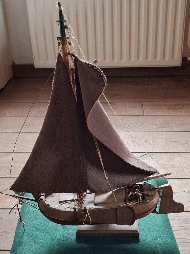 Platbodem boeier Zuiderzee (Hobbyproject), Ophalen of Verzenden, Gebruikt