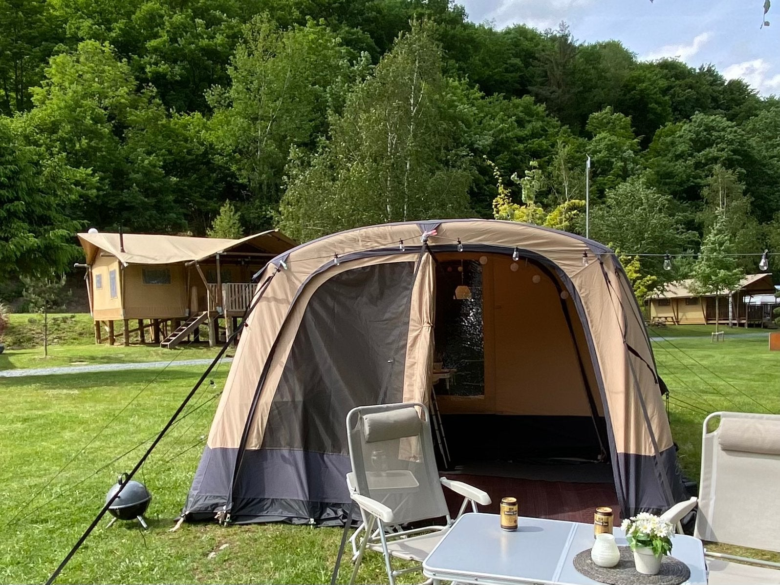 Bardani Air tent 340 TC 2022, Ophalen, Zo goed als nieuw, Tot en met 4
