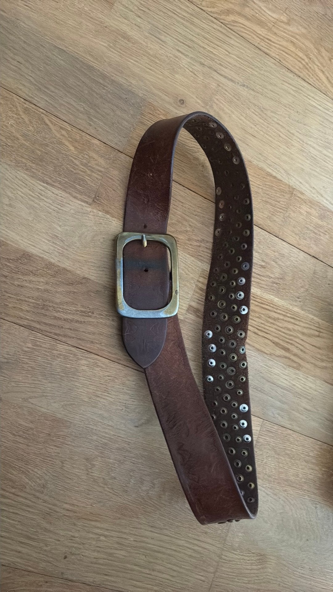 Leren riem, Kleding | Dames, Riemen en Ceinturen, Ophalen of Verzenden, Zo goed als nieuw, Bruin
