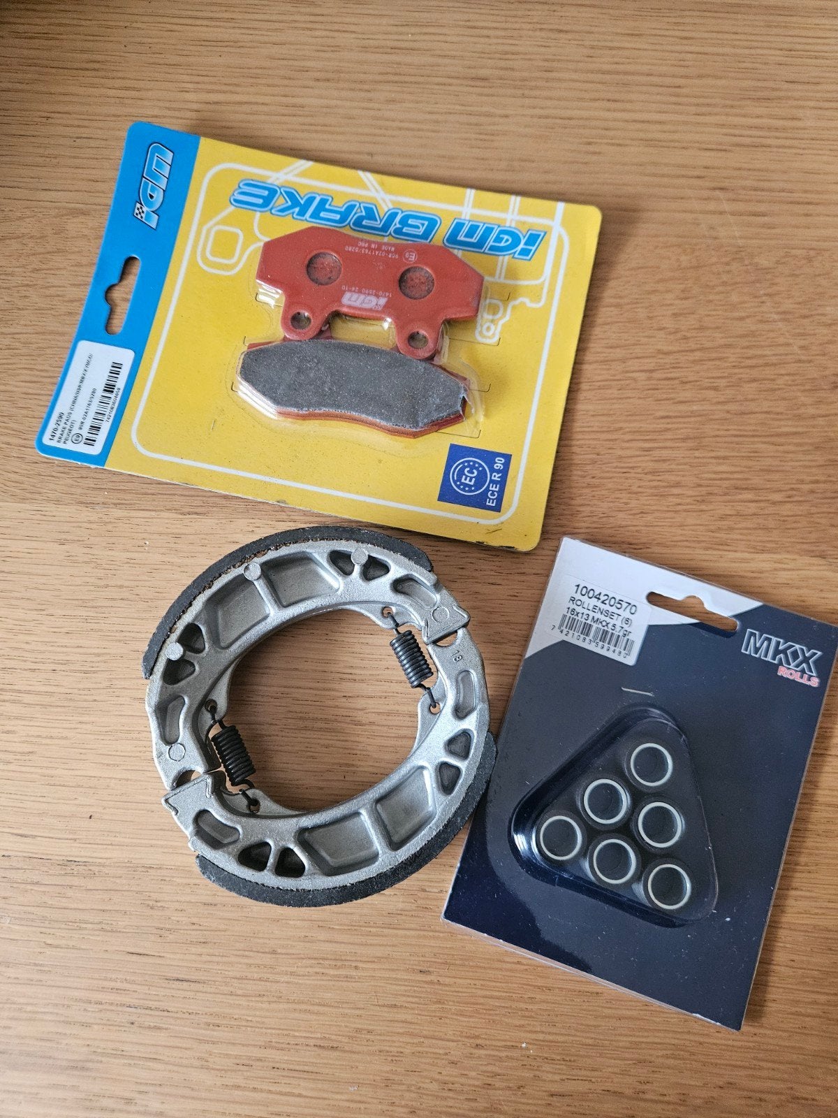 Rollers, remblokjes en remschoenen voor La Souris scooter, Fietsen en Brommers, Ophalen of Verzenden