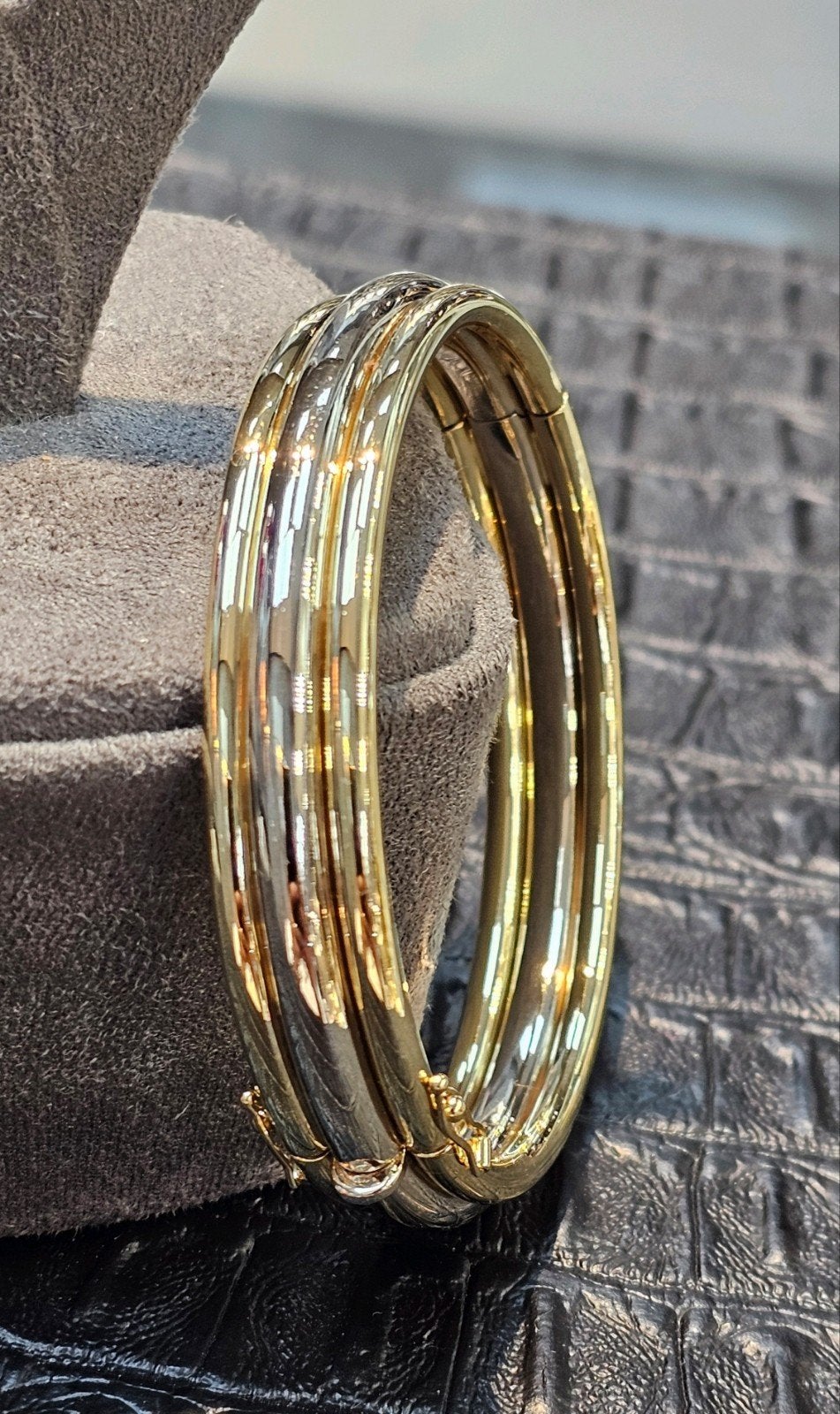14karaat slavenarmband bi-color 26.95 gram, Ophalen of Verzenden, Zo goed als nieuw, Goud, Goud