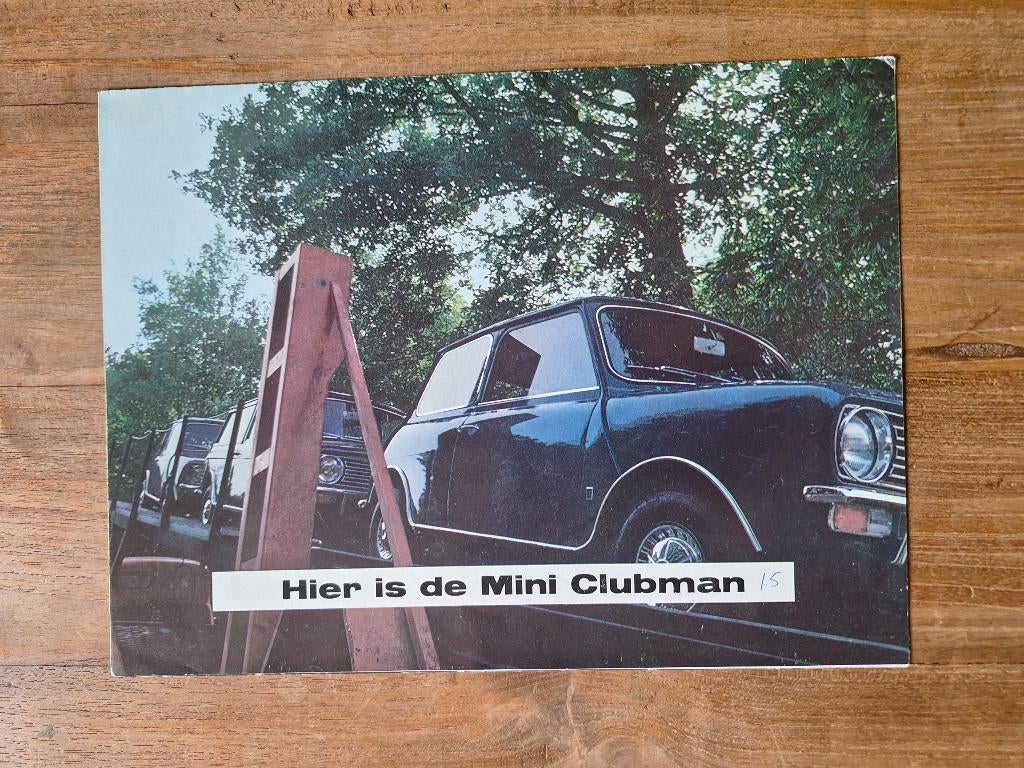 Austin Mini  Clubman brochure folder uit 1970, Ophalen of Verzenden, Gelezen, Overige merken