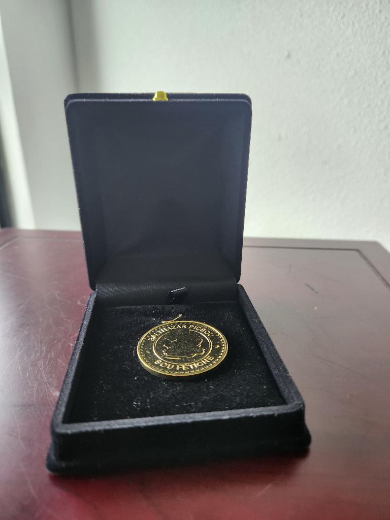 Walt Disney Dagobert Duck 1 Sou Goud Munt uit Frankrijk, Verzamelen, Disney, Ophalen, Donald Duck, Zo goed als nieuw, Overige typen