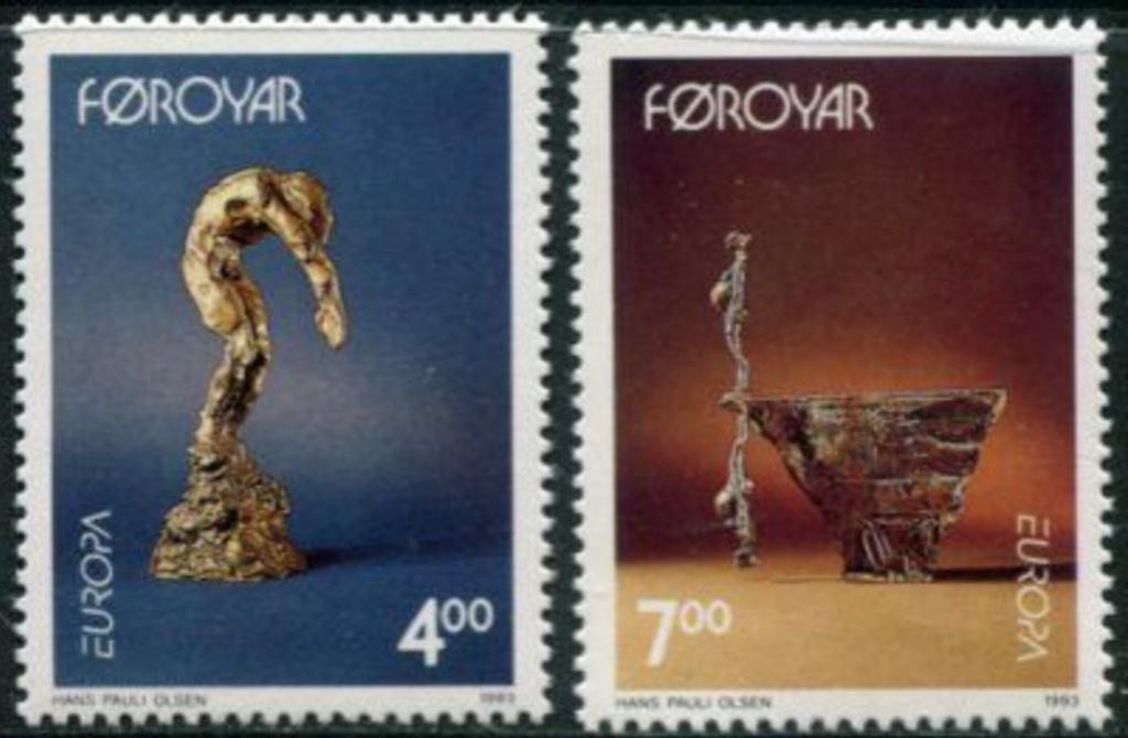 19-04 Faroer MI 248/9 postfris, Verzenden, Denemarken, Postfris