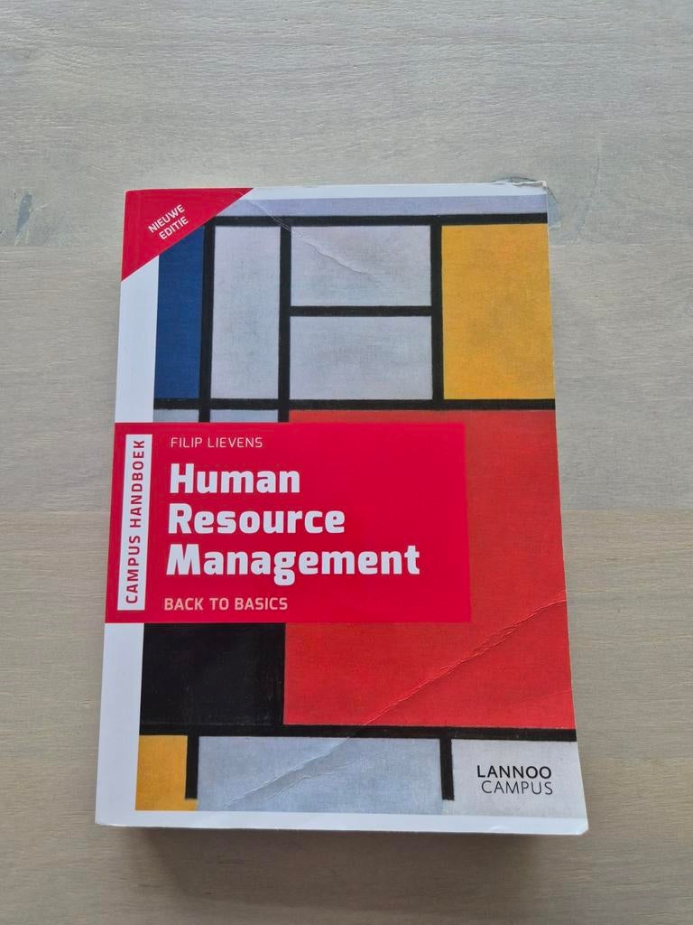 Human Resource Management - Hanzehogeschool HRM, Filip Lievens, Zo goed als nieuw, Gamma, HBO