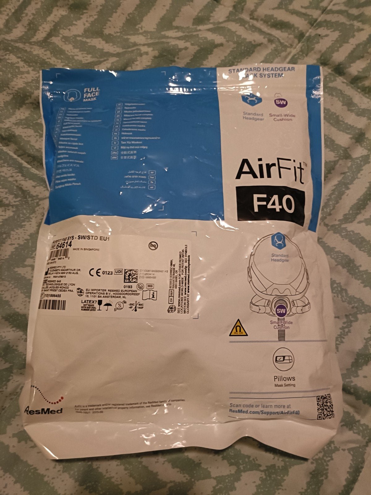 ResMed AirFit F40 Maskerkussen (maat SW) 2 stuks!, Diversen, Ophalen of Verzenden, Nieuw