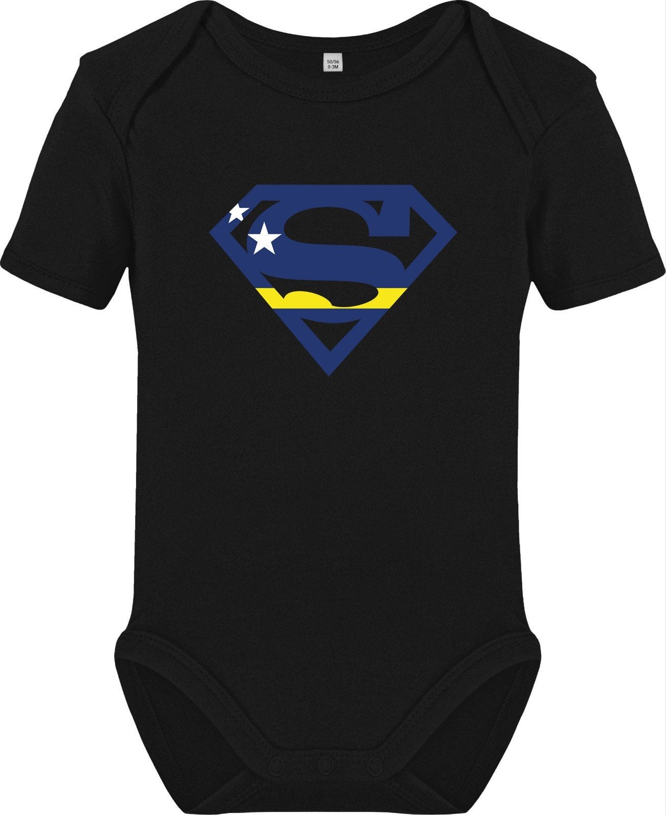 Baby romper met Super Criollo/Curaçao vlag, Ophalen of Verzenden, Nieuw, Onbekend, Jongetje of Meisje