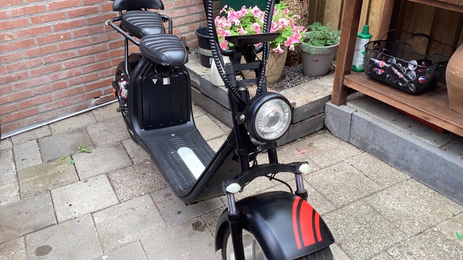 2 persoons Snor scooter Elektrisch ( blauw) incl Helmen, Ophalen of Verzenden, Zo goed als nieuw, Elektrisch, Overige merken